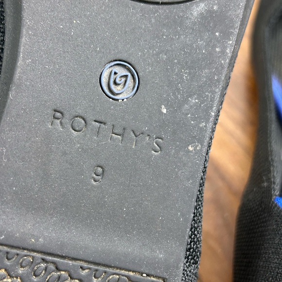 Rothy's Black and Blue Women's Shoes - Picture 4 of 11